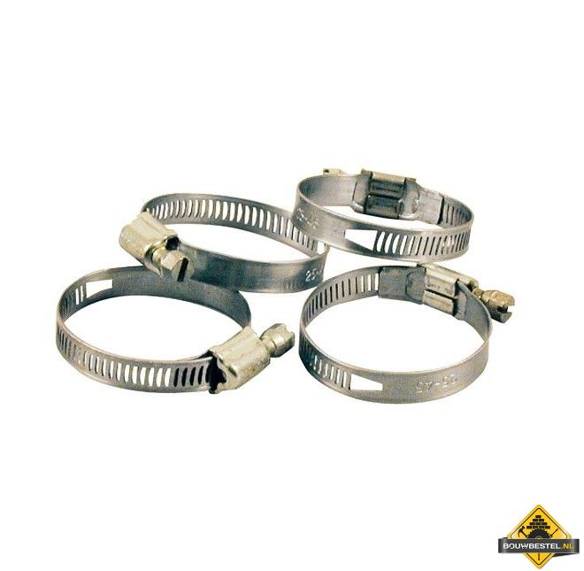 Slangklem 16-27 mm RVS 10 stuks