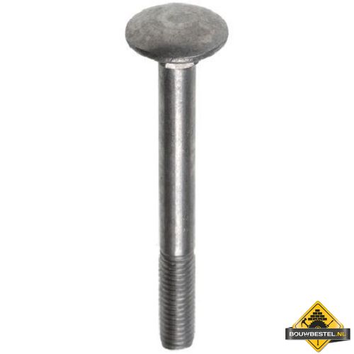 slotbout DIN603 M8x 80 RVS A2 - AISI304 - 25 stuks (UITVERKOOP, OP = OP)