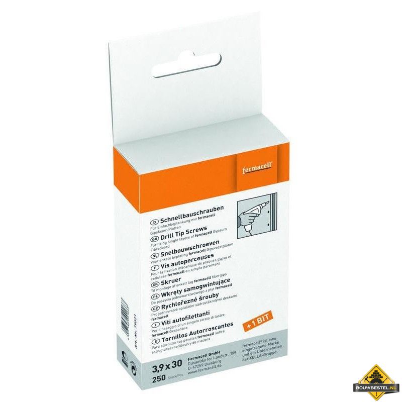 Fermacell snelbouwschroef 3.9 x30mm 250 stuks/doos