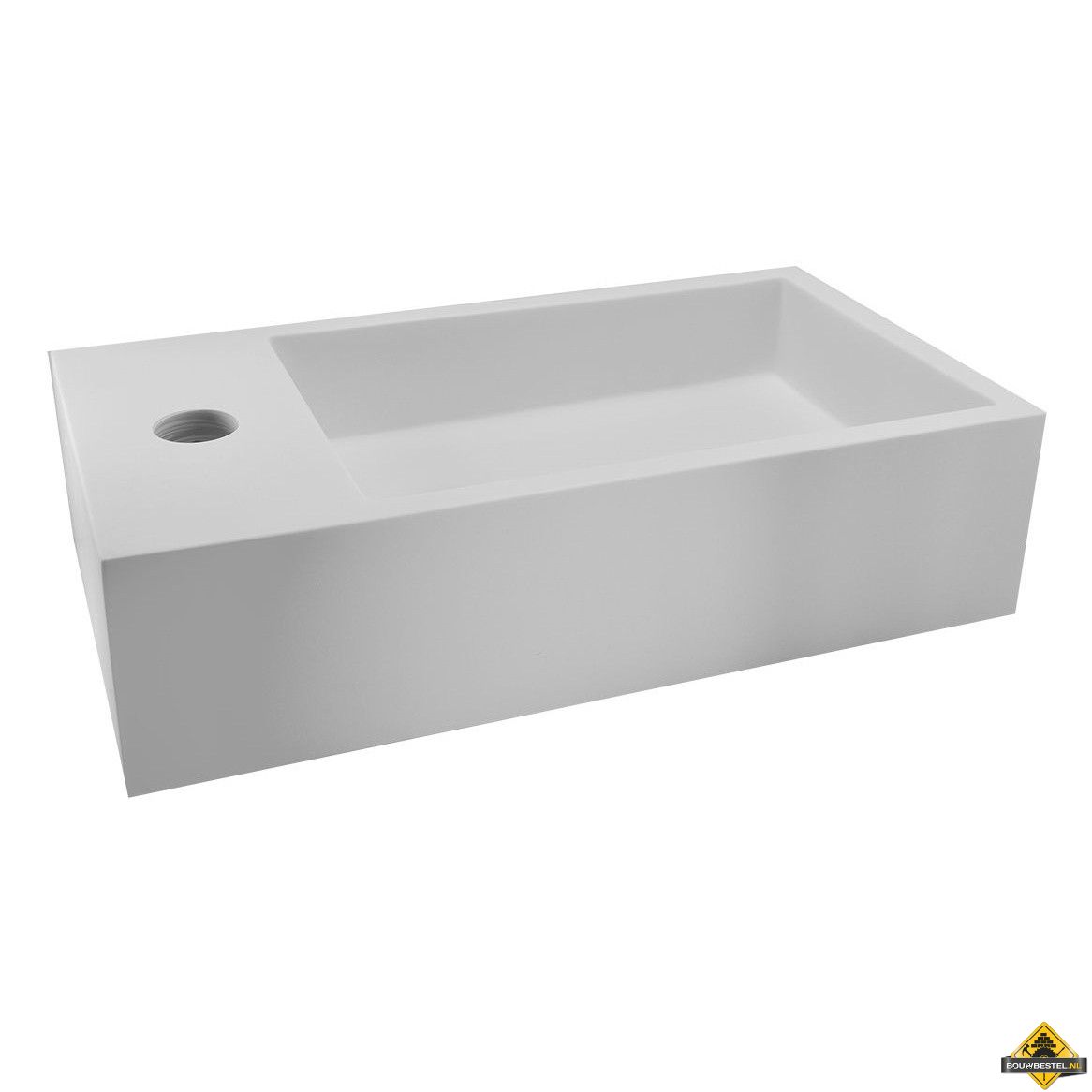 Wiesbaden Solid Surface fontein links 400x220x100
