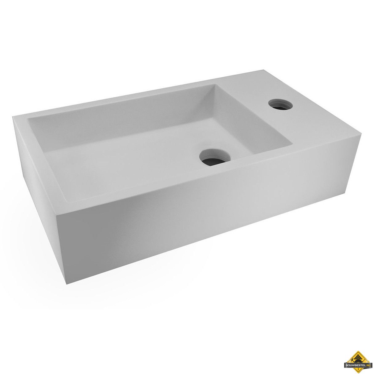 Wiesbaden Solid Surface fontein rechts 400x220x100