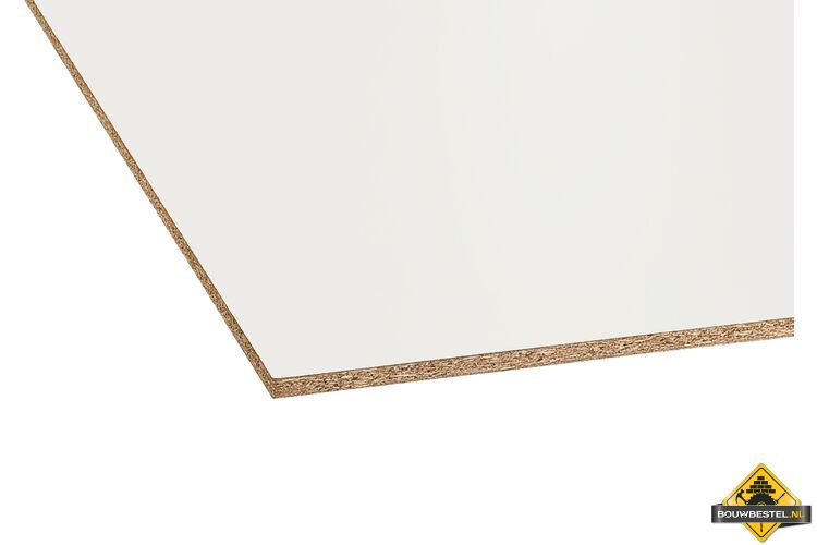 Spaanplaat Melamine 3050x1185x12mm Wit