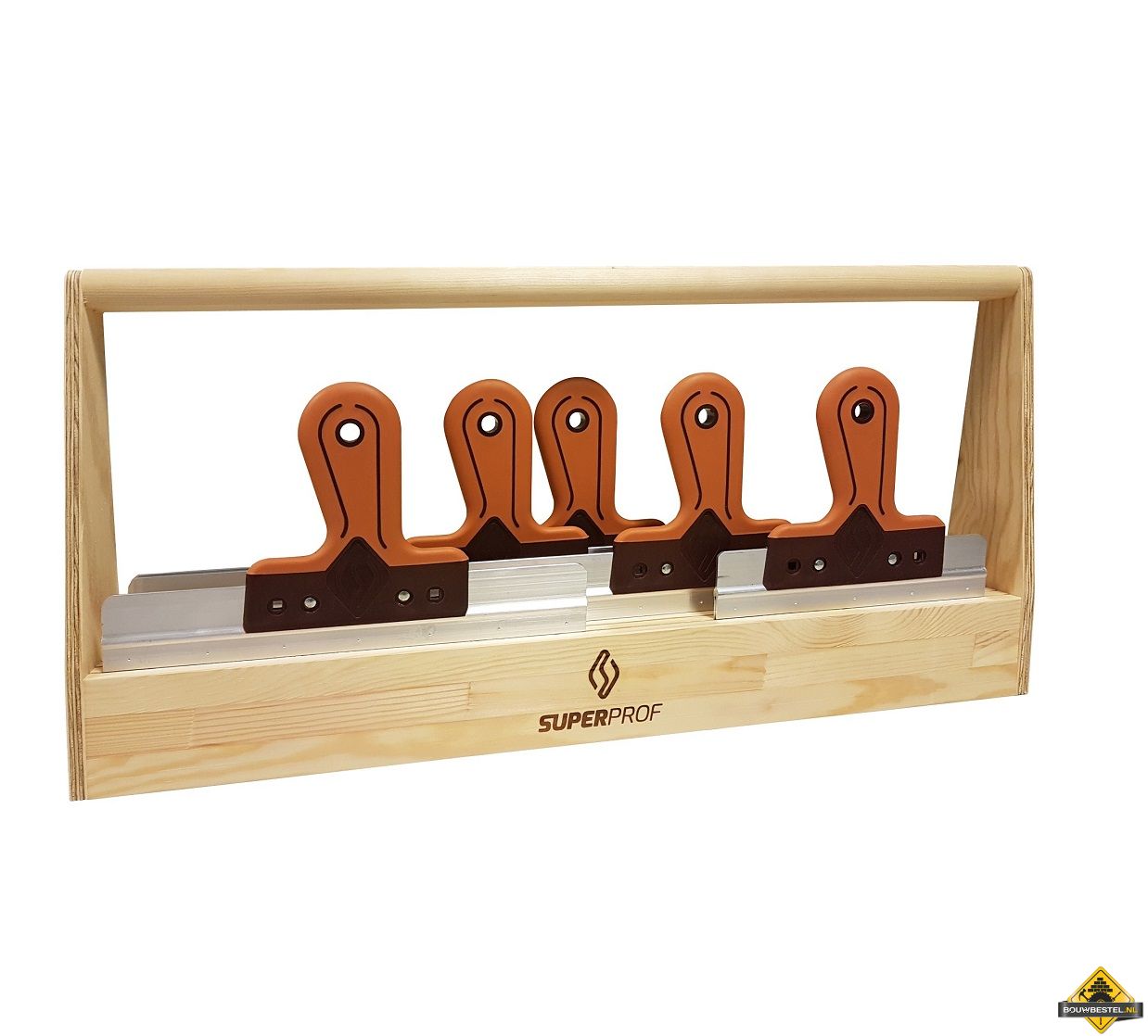 SUPER PROF Spackmesset met softgrip spackmessen