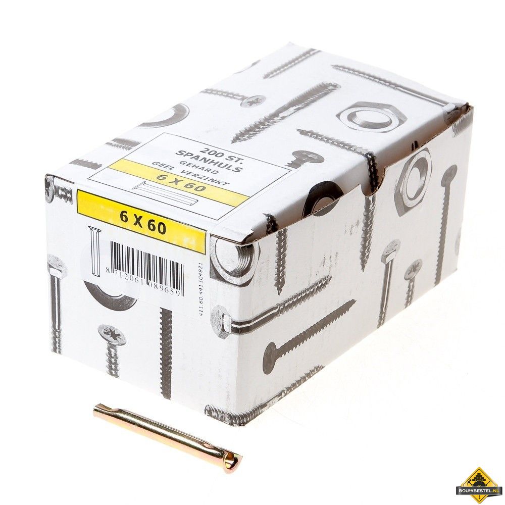 Fischer Spanhuls gegalvaniseerd 6.0x60mm doos 200 stuks