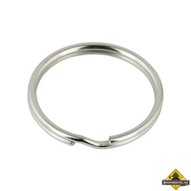 Sleutelringen staal vernikkeld, Ø24mm, zakje à 100 st.