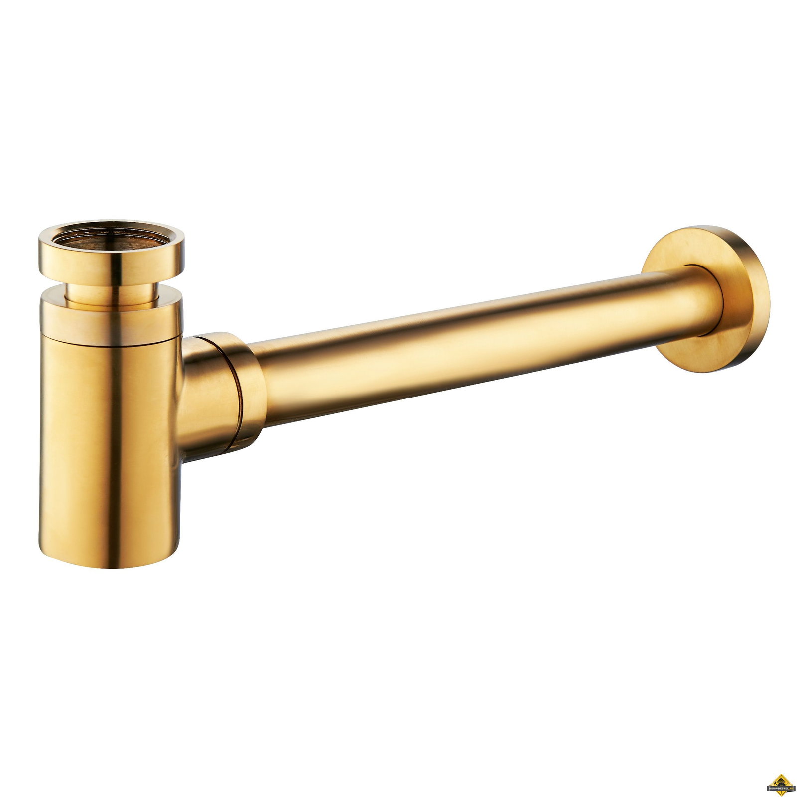 Wiesbaden Star luxe sifon laag 11/4'' geborsteld messing (UITVERKOOP, OP = OP)