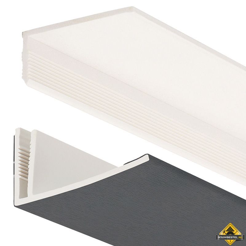 Startprofiel 2-delig Florence buitenplafond Antraciet (Renolit)