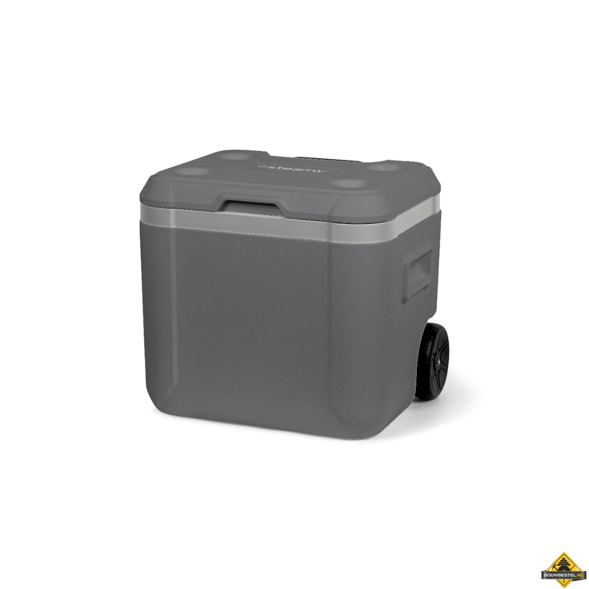 Steamy Cool 52 (52 liter) Roller Koelbox op wielen Grijs