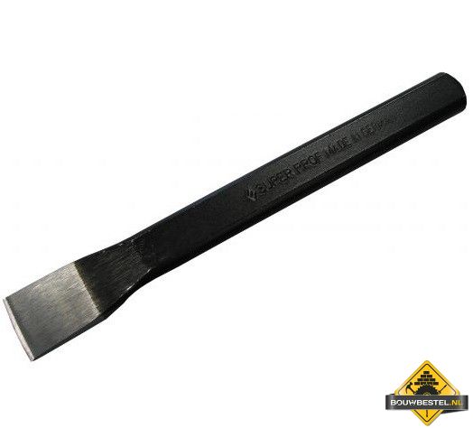 Steenbeitel SUPER PROF plat/ovaal. 350x23/13 mm