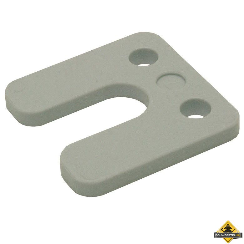 GB Drukplaatjes / Stelplaatjes Grijs Met Sleuf 70X70X7 - 48 stuks