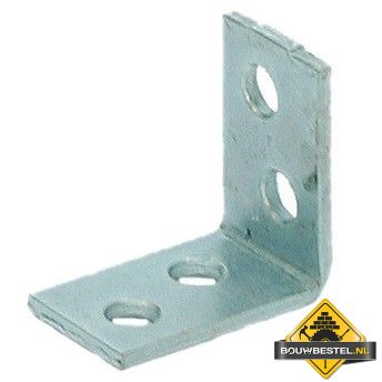 Stoelhoek 25x25mm 15X2 Electrolytisch Verzinkt - 10 stuks