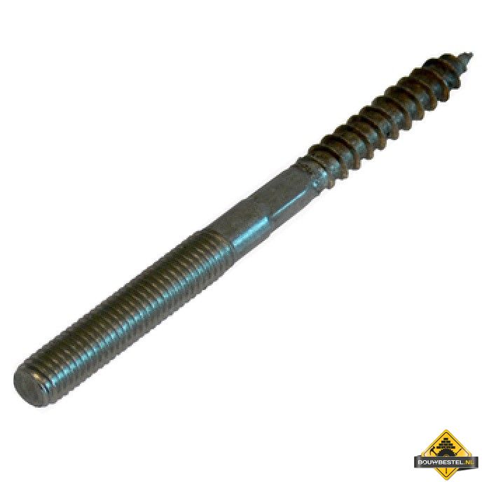 Stokeind met sleutelvlak M8X80 Diameter: 7.3 RVS 304 - per 10 stuk