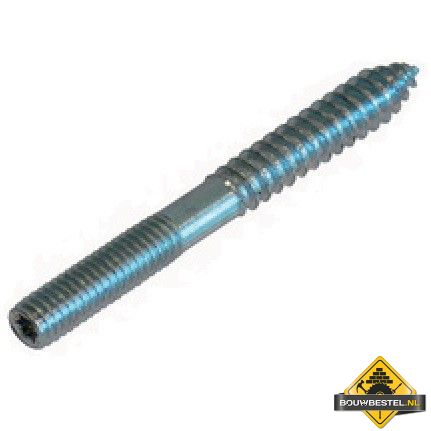 Stokeind zonder sleutelvlak M5X30 Diameter: 4.4 Verzinkt - 100 Stuks