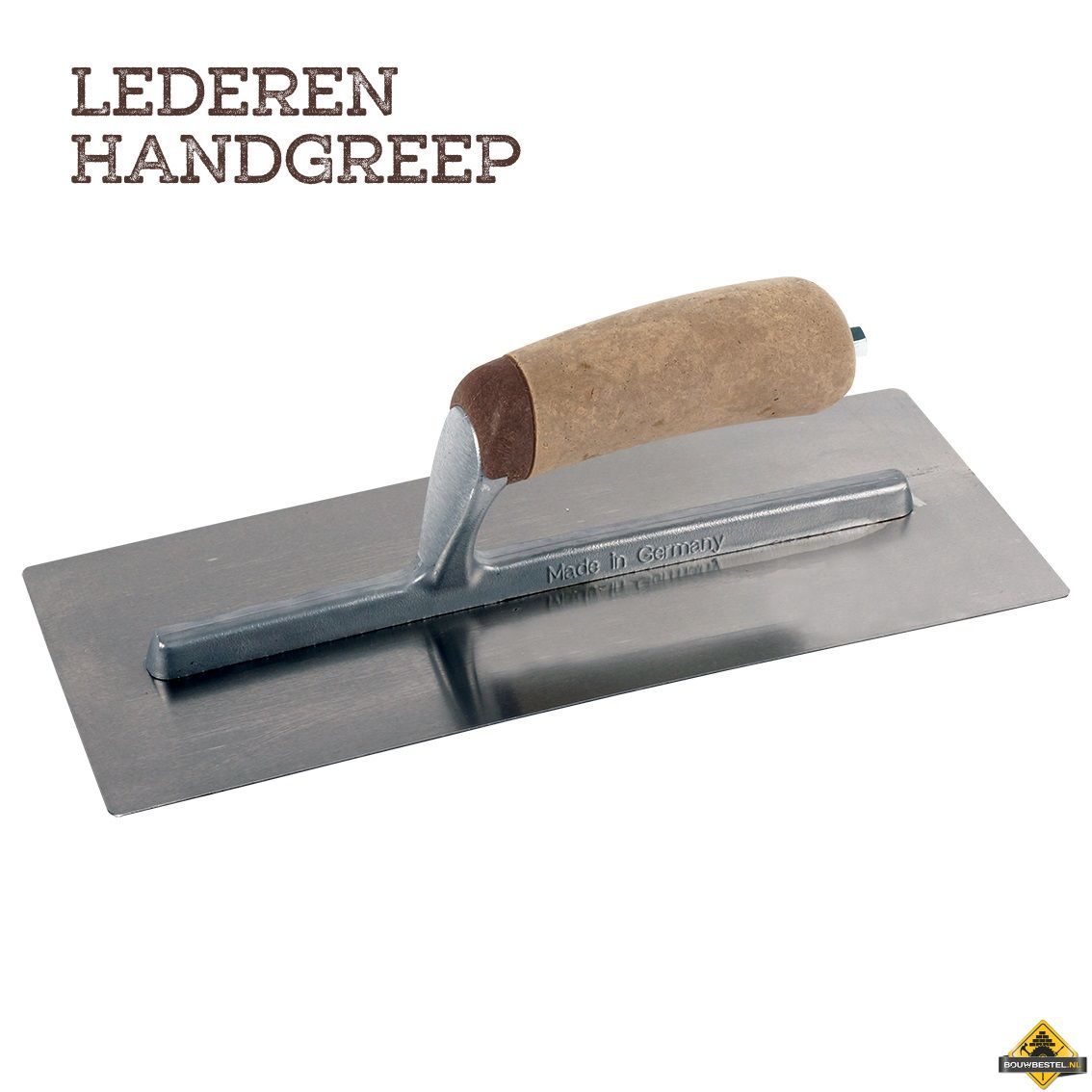 Pleisterspaan SUPER PROF PURE gebogen 305x120x0,65 mm RVS Leer