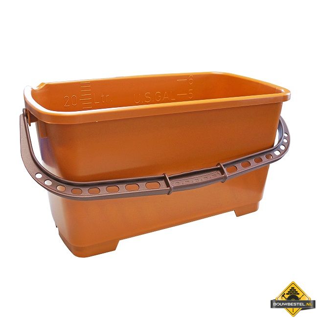 Bassin met schenktuit voor rollenset. 240x490x240 mm