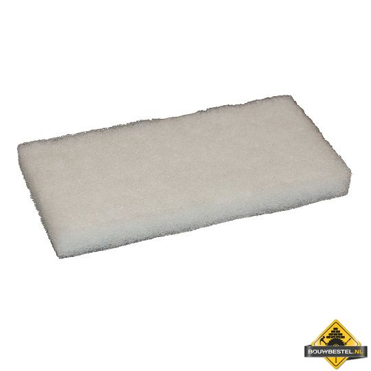 Schoonmaakspons SUPER PROF epoxy wit fijn 240x120x25 mm