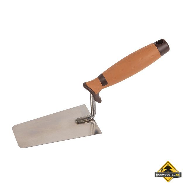 Tegeltroffel / Stukadoorstroffel - rechte ronde hoek 140mm RVS - SOFT