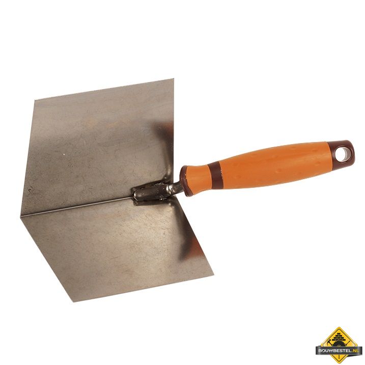 Hoekschop SUPER PROF ECO inwendig scherp. 100x75 mm RVS zachte greep