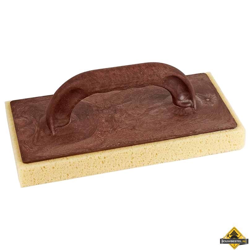 Schoonmaakspons kunststof 280x140x30 mm. 4 mm ingesneden