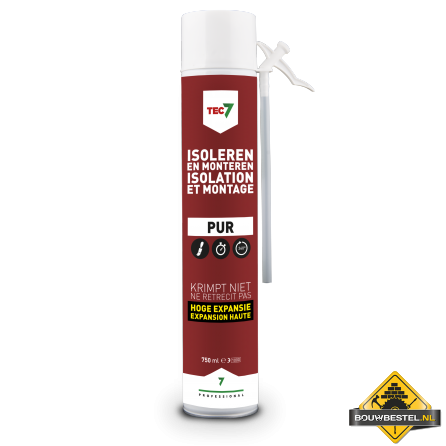 Tec7 PUR - Purschuim met slang - 750 ml
