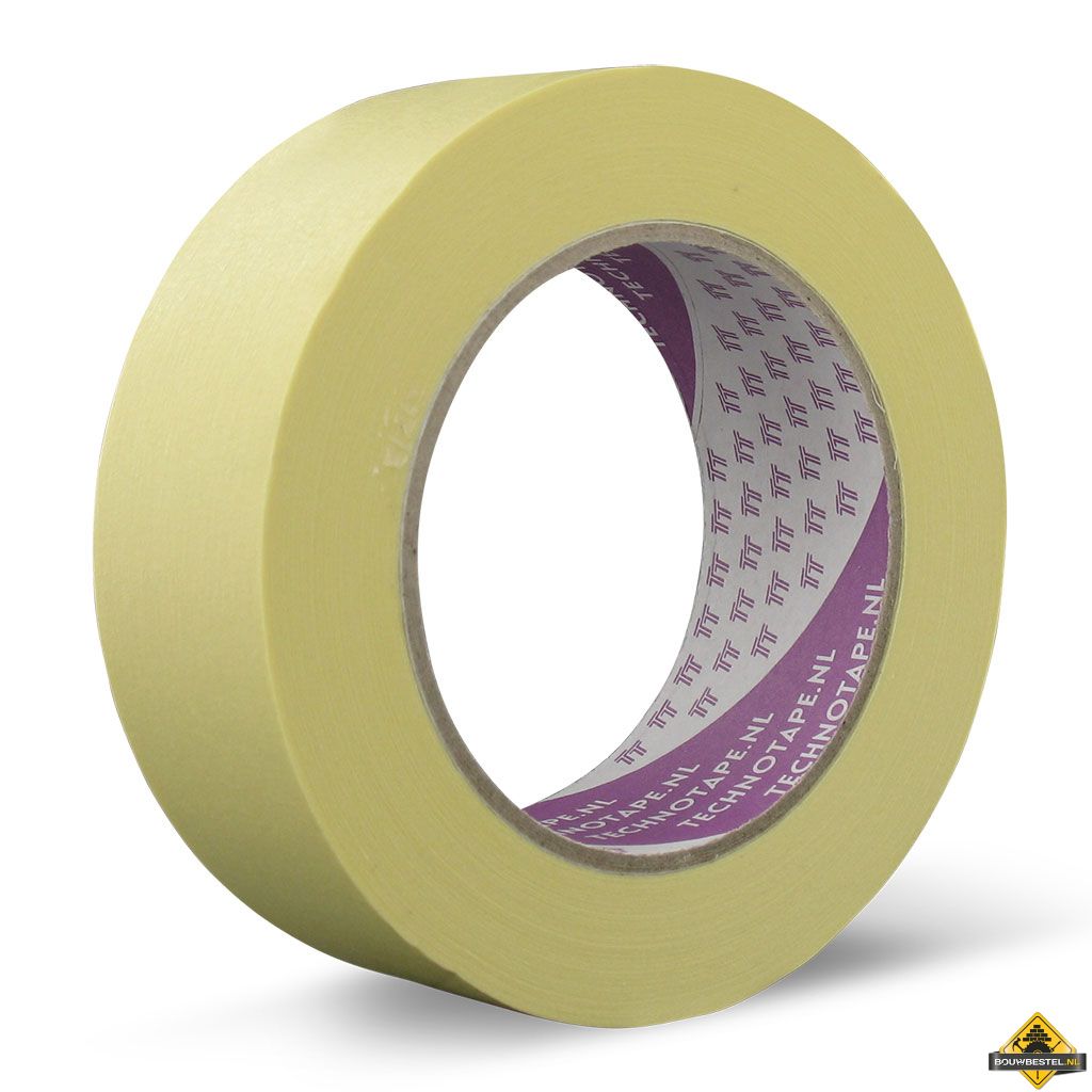 TechnoTape Maskingtape SP licht geel 25mm x 50 meter