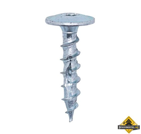 Tellerkopschroeven 6.0x30 T-30 Verzinkt - 100 stuks (UITVERKOOP, OP = OP)