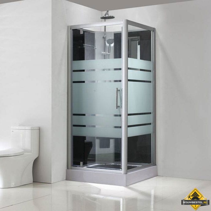 Thermo complete douchecabine 80x80x218 alu 5mm glas
