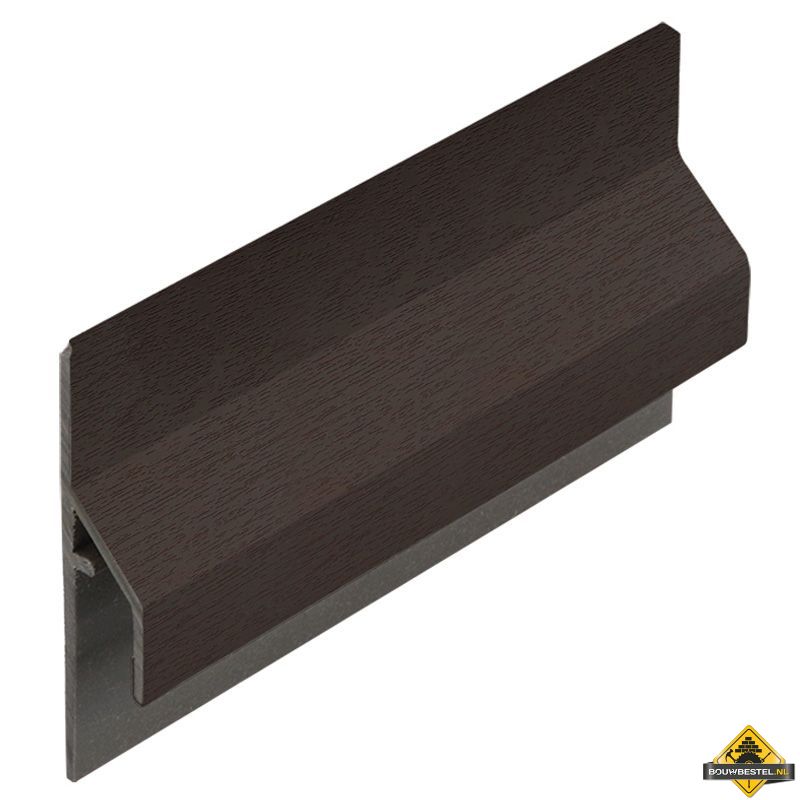 Trim/kraal aansluitprofiel 10mm Keralit dakrand Donkerbruin - Classic (bestelnr. 2843)