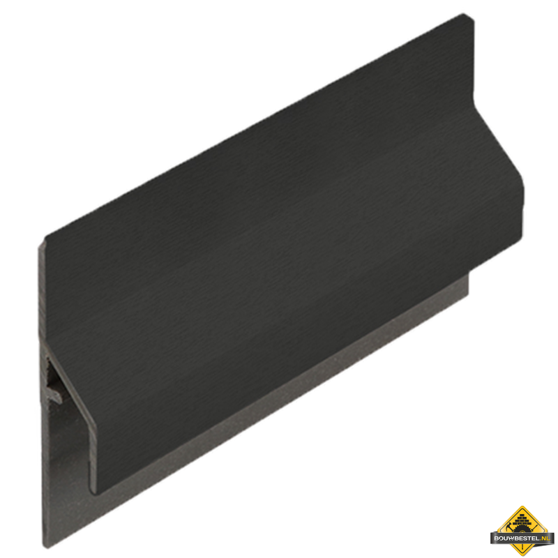 Trim/kraal aansluitprofiel 10mm Keralit dakrand Grafietzwart - Classic (bestelnr. 2843)