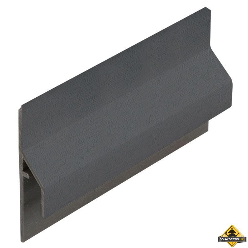 Trim/kraal aansluitprofiel 10mm Keralit dakrand Kwartsgrijs - Classic (bestelnr. 2843)