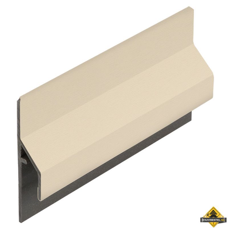 Trim/kraal aansluitprofiel 10mm Keralit dakrand Licht ivoor - Classic (bestelnr. 2843)
