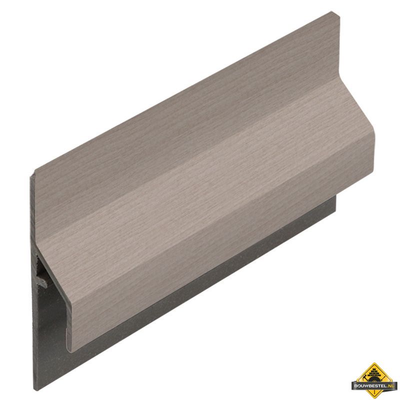 Trim/kraal aansluitprofiel 10mm Keralit dakrand Vergrijsd ceder - Classic (bestelnr. 2843)