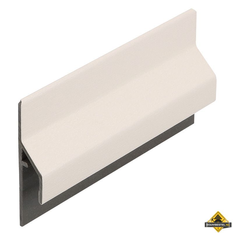Trim/kraal aansluitprofiel 10mm Keralit dakrand Wit - Classic (bestelnr. 2843)