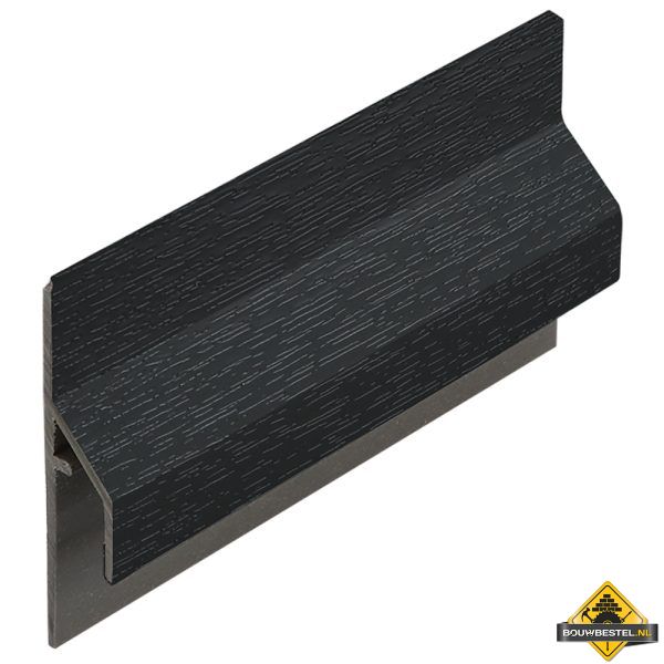 Trim/kraal aansluitprofiel 10mm Keralit dakrand Zwartgrijs - Classic (bestelnr. 2843)