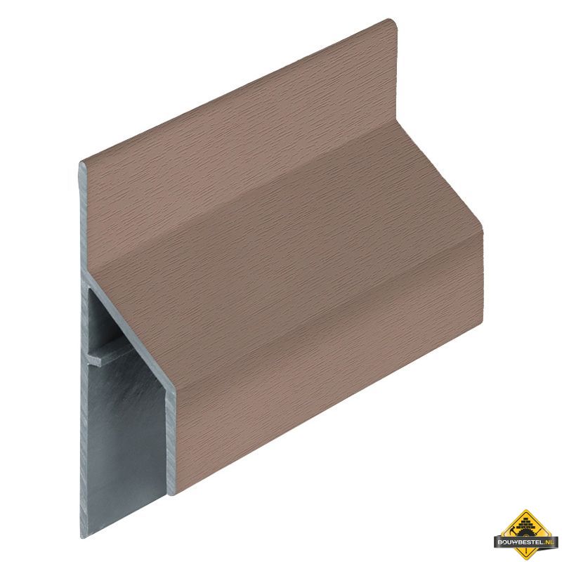 Trim/kraal aansluitprofiel 17mm Keralit Bruingrijs - Classic (bestelnr. 2810)
