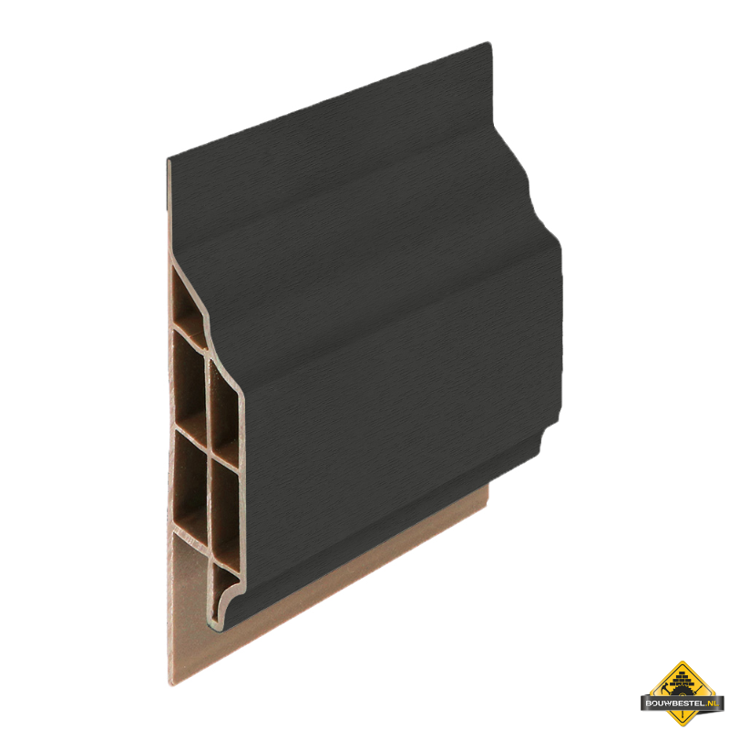 Trim/kraal sierlijst klassiek Grafietzwart - Classic (met houtnerf) 600 cm