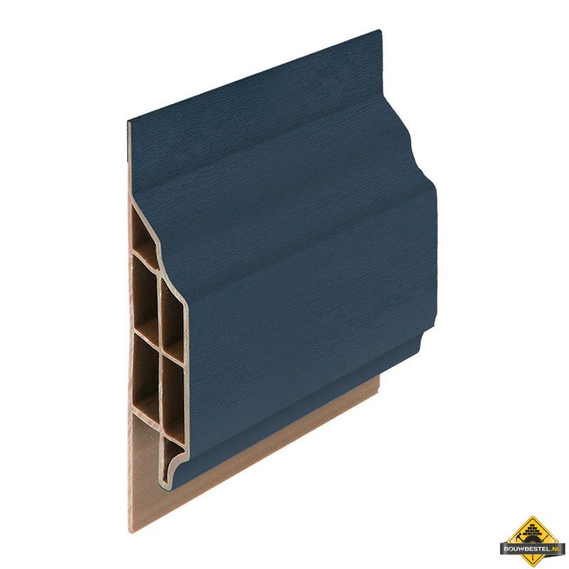 Trim/kraal sierlijst klassiek Staalblauw - Classic (met houtnerf) 600 cm
