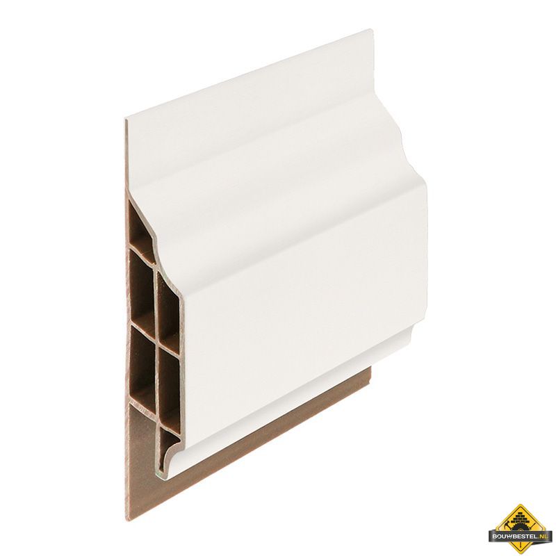 Trim/kraal sierlijst klassiek Wit - Classic (met houtnerf) 600 cm