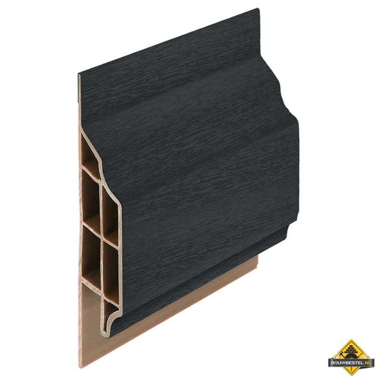Trim/kraal sierlijst klassiek Zwartgrijs - Classic (met houtnerf) 600 cm
