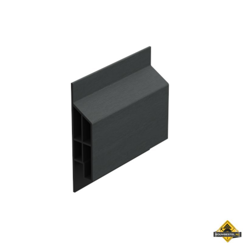 Trim/kraal sierlijst modern Antraciet - Classic (met houtnerf) 600 cm