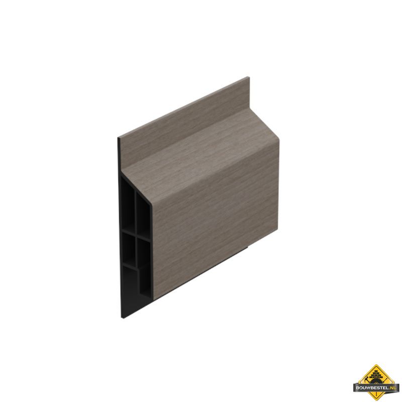Trim/kraal sierlijst modern Vergrijsd ceder - Classic (met houtnerf) 600 cm