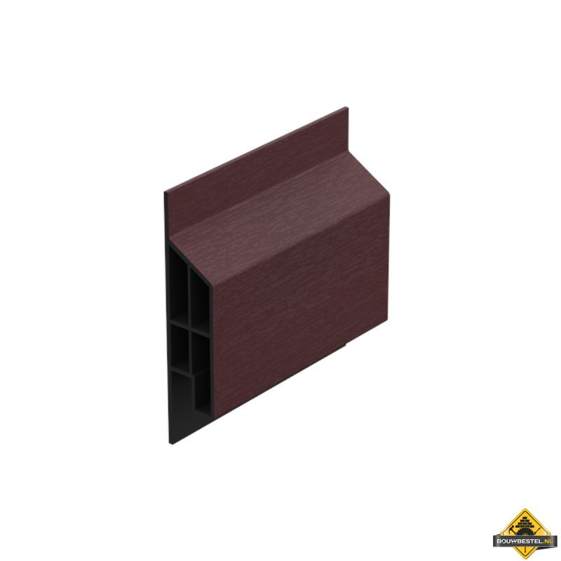 Trim/kraal sierlijst modern Wijnrood - Classic (met houtnerf) 600 cm