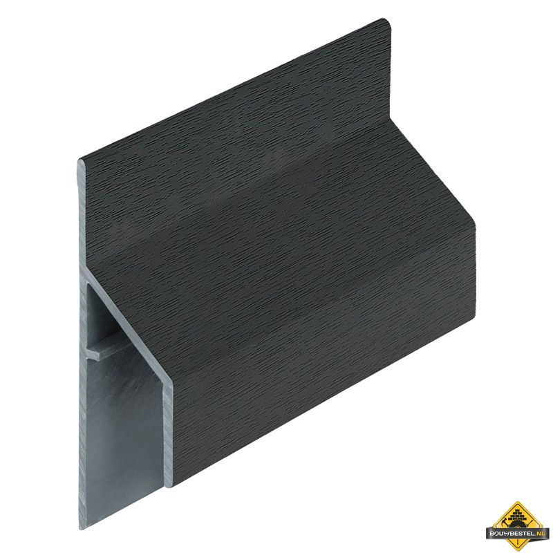 Trim/kraal aansluitprofiel 17mm Keralit Antraciet - Classic (bestelnr. 2810)