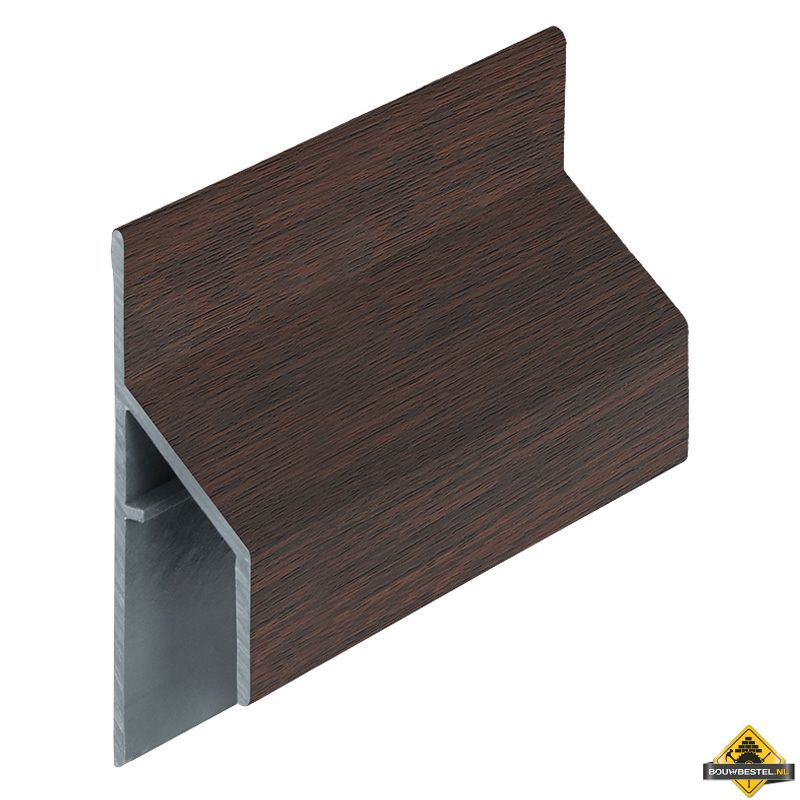 Trim/kraal aansluitprofiel 17mm Keralit Donker eiken - Classic (bestelnr. 2810)