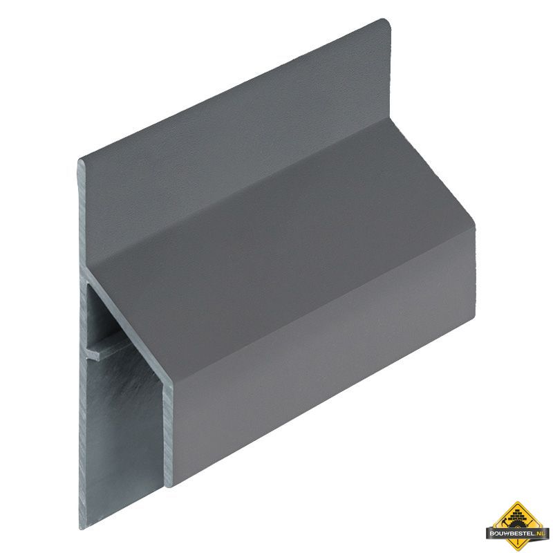 Trim/kraal aansluitprofiel 17mm Keralit Dustgrey - Pure (bestelnr. 2810)