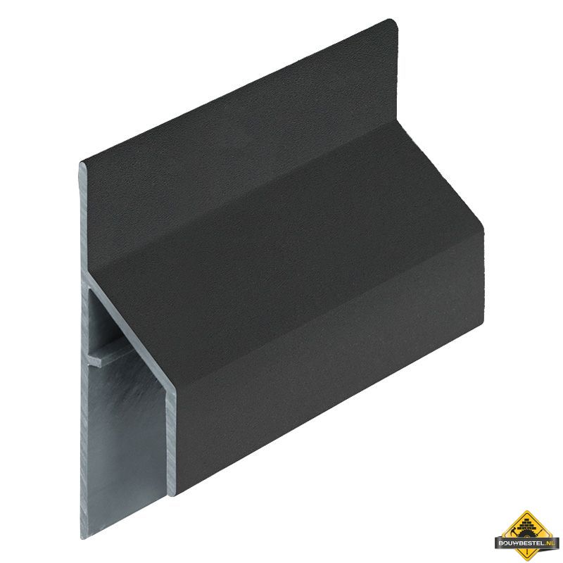 Trim/kraal aansluitprofiel 17mm Keralit Nightblack - Pure (bestelnr. 2810)