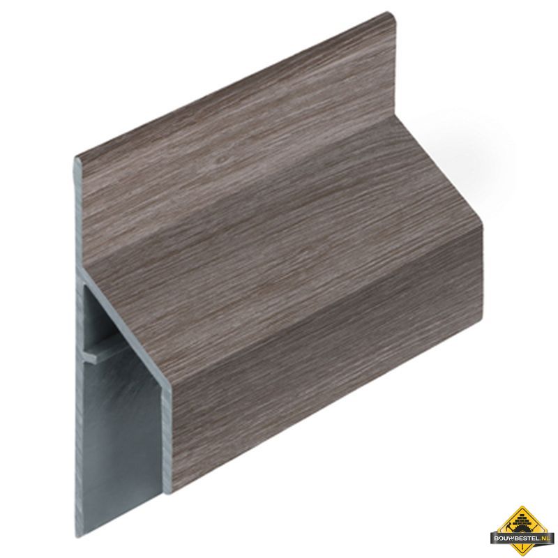 Trim/kraal aansluitprofiel 17mm Keralit Taupe eiken - Modern eiken (bestelnr. 2810)