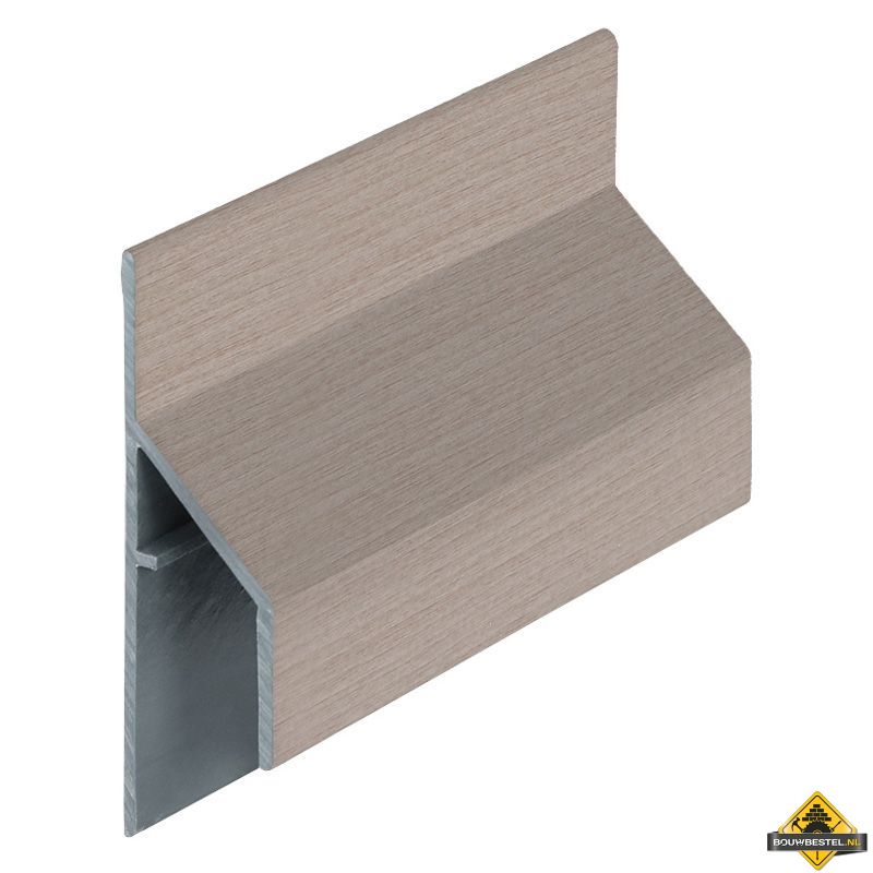 Trim/kraal aansluitprofiel 17mm Keralit Vergrijsd ceder - Classic (bestelnr. 2810)