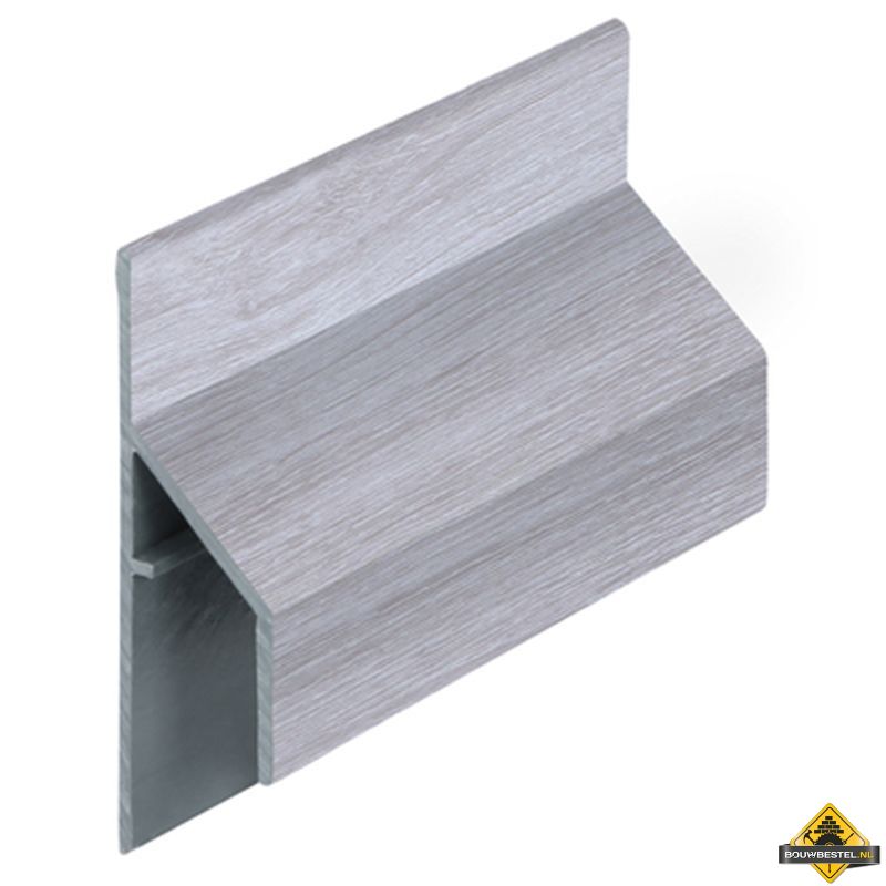 Trim/kraal aansluitprofiel 17mm Keralit Wit eiken - Modern eiken (bestelnr. 2810)