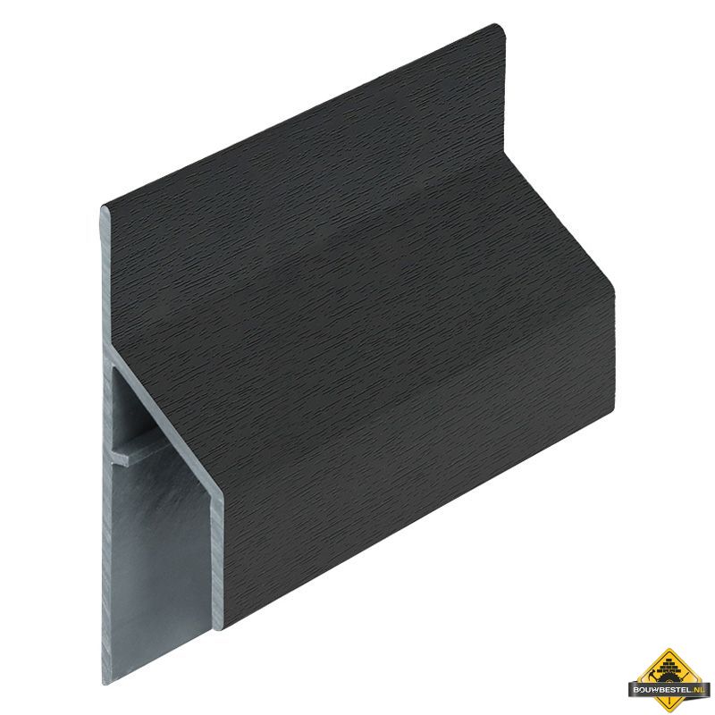 Trim/kraal aansluitprofiel 17mm Keralit Zwart - Classic (bestelnr. 2810)